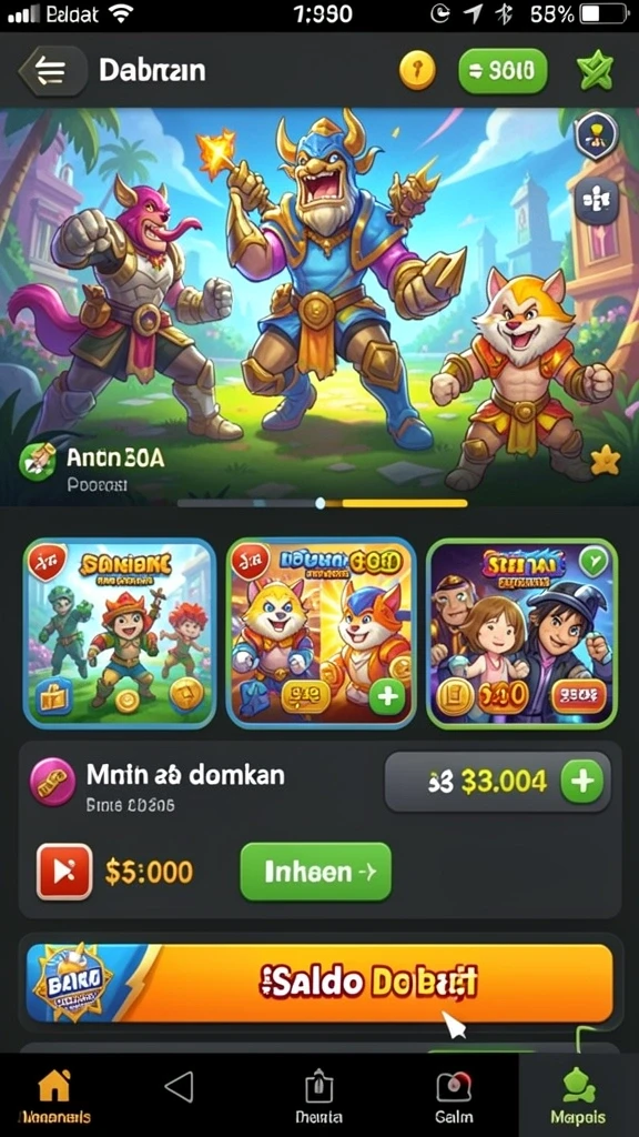 Tangkapan layar level permainan yang penuh aksi.