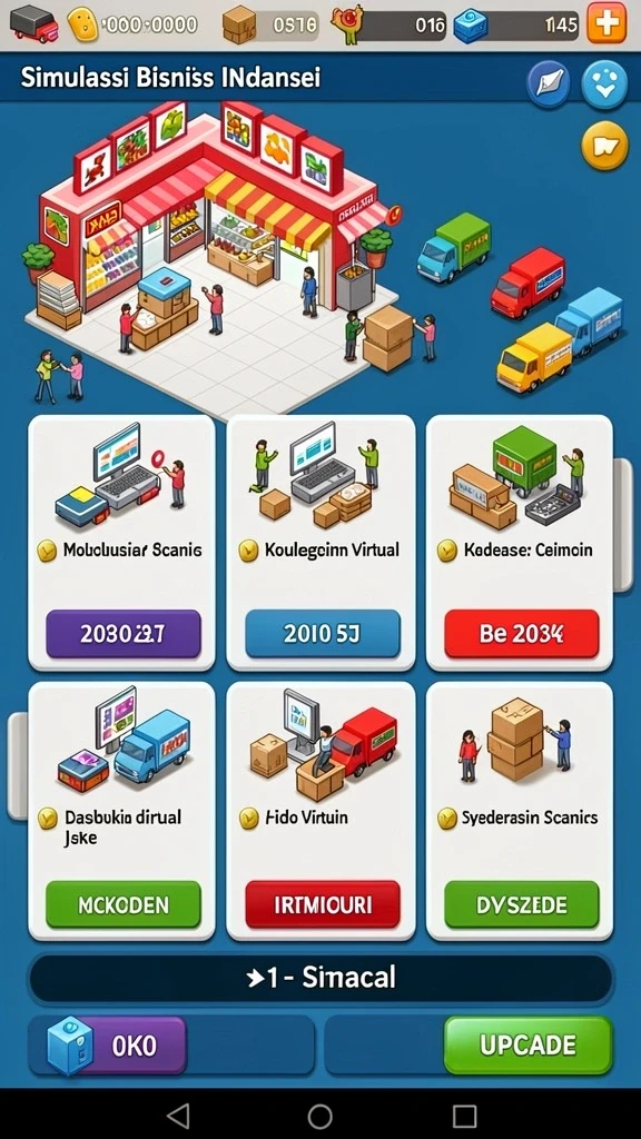 Tampilan kartu bingo yang menarik dan berwarna.