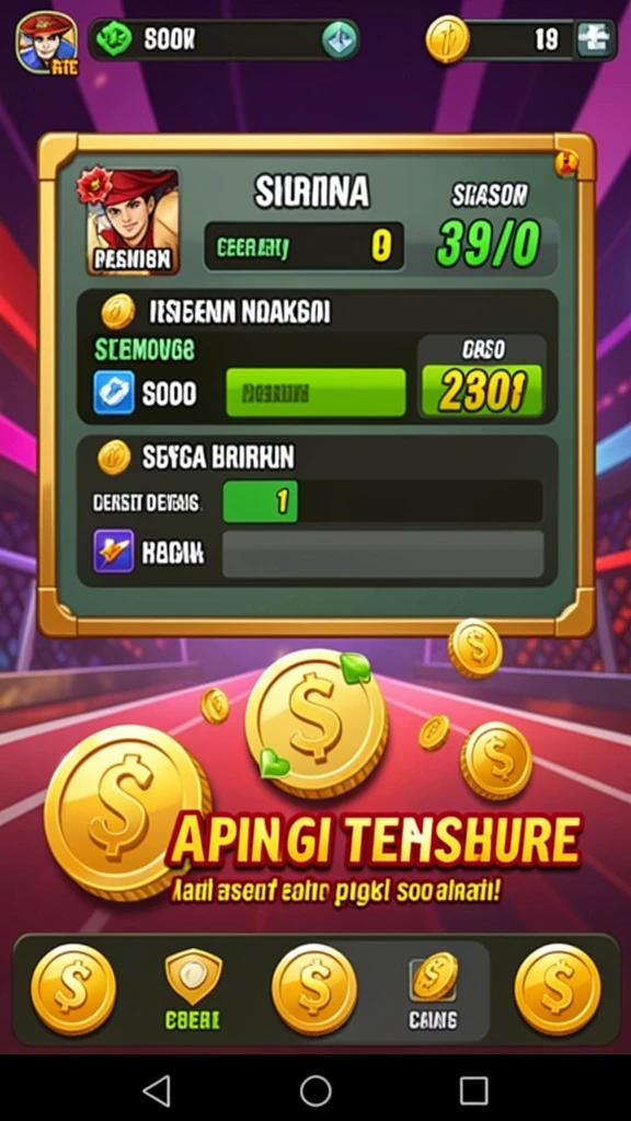 Fitur turnamen yang menambah tantangan dan kesenangan.
