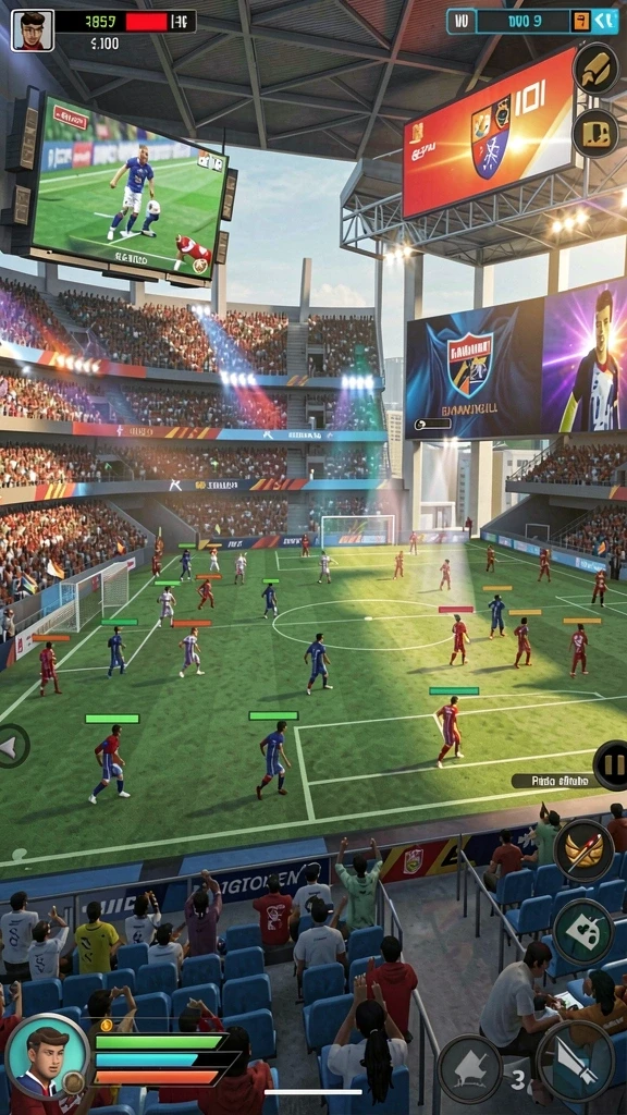 Screenshot ini menampilkan level yang penuh tantangan dengan rintangan menarik.