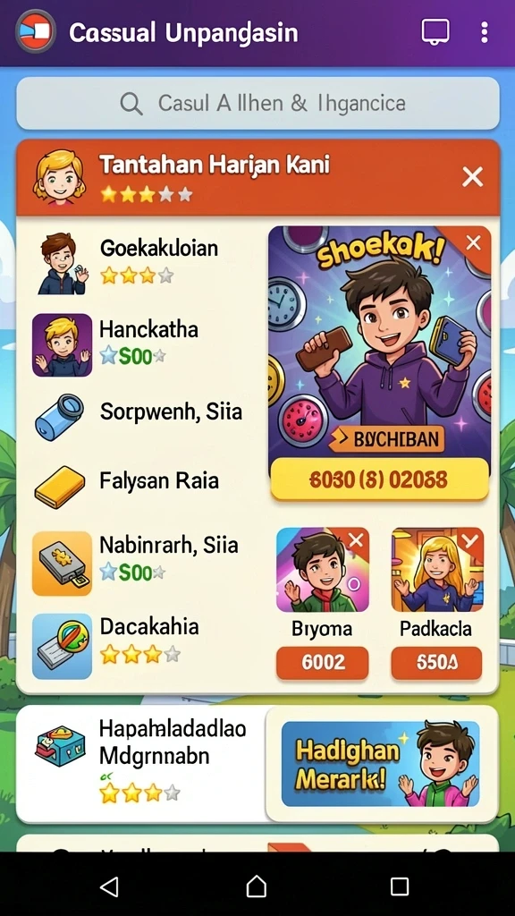 Tangkapan layar menampilkan mode kompetisi seru.