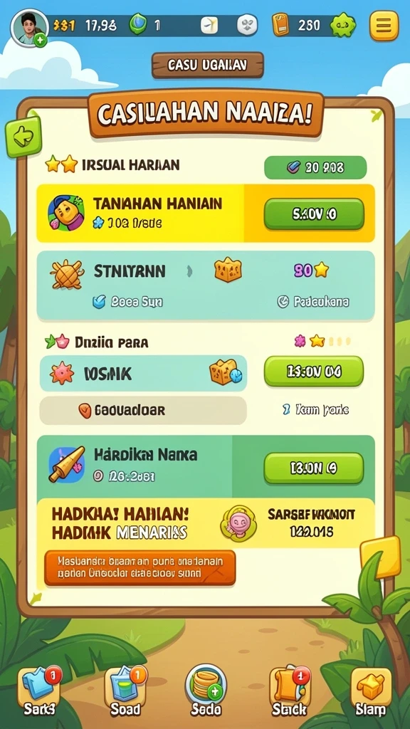 Banyak level menarik untuk ditaklukkan.