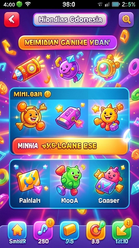Menu pilihan mode permainan yang variatif.
