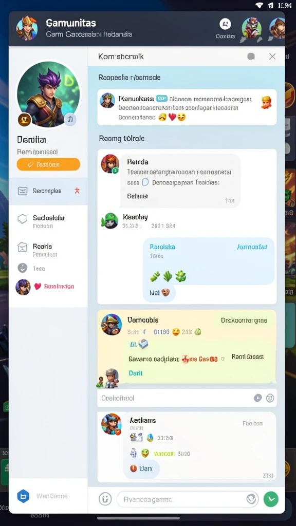 Tampilan awal game yang menarik dan intuitif.