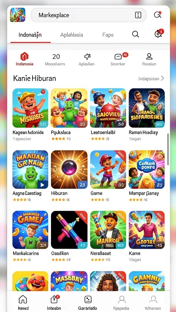 Ilustrasi gameplay seru di LANGIT777.