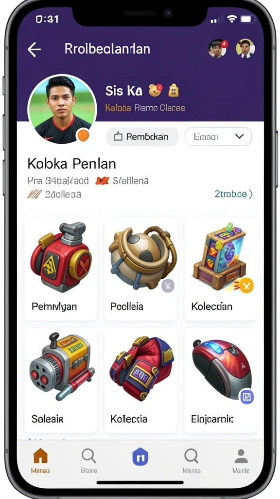 Tampilan antarmuka yang ramah pengguna dan menarik.