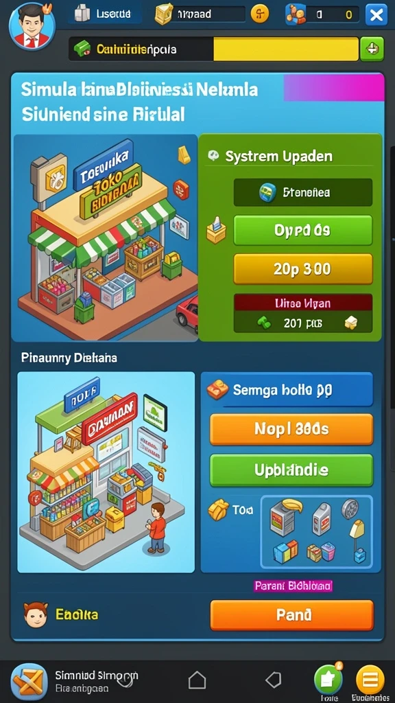 Screenshot memperlihatkan sistem reward dan hadiah yang dapat diperoleh.