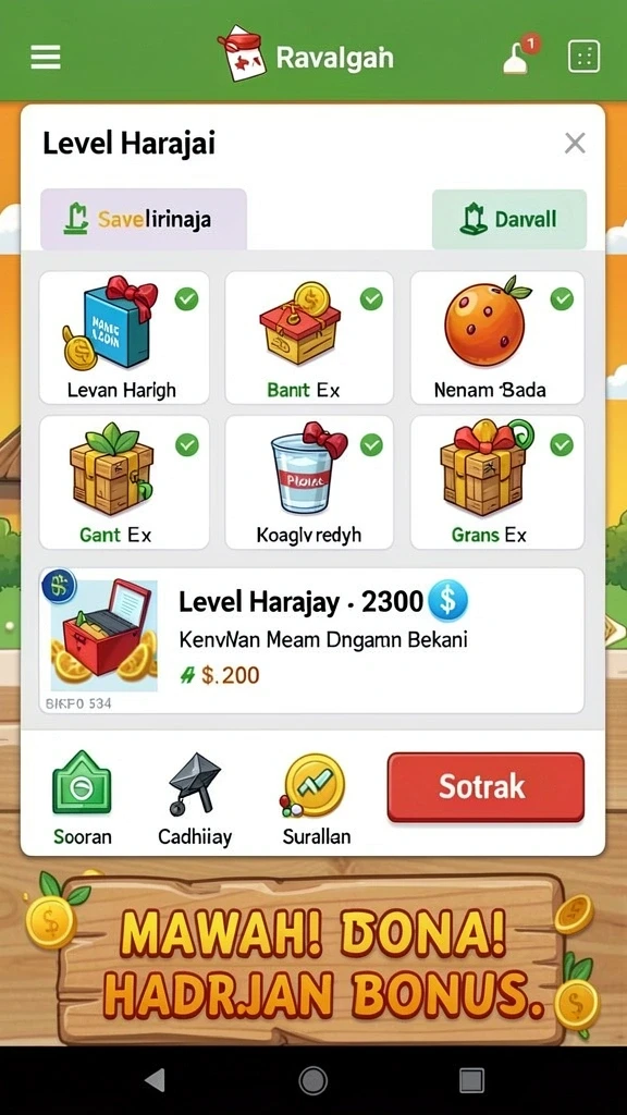 Tampilan antarmuka yang sederhana dan menarik.