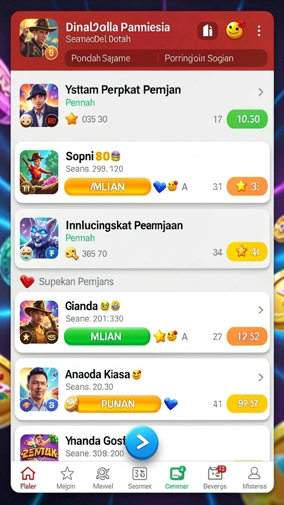 Berbagai mode permainan yang seru dan menantang.