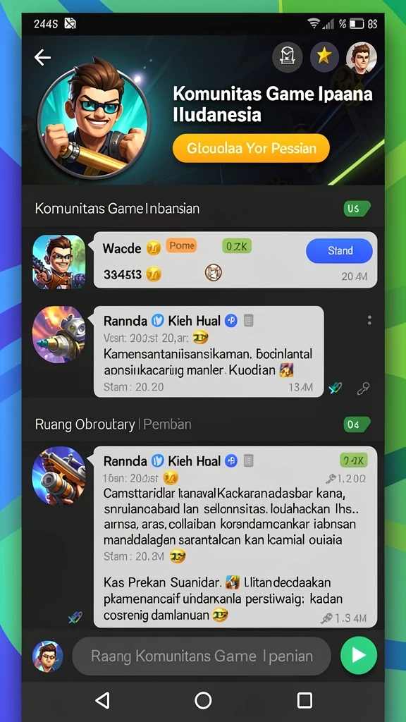 Tampilan leaderboard yang menunjukkan peringkat pemain.