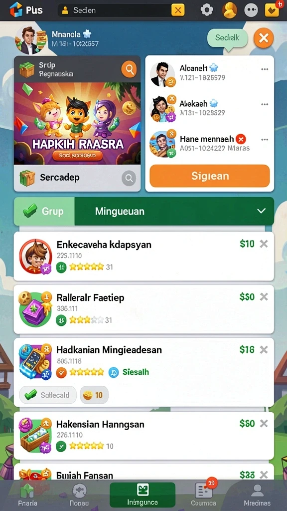 Berbagai jenis permainan tersedia dalam satu aplikasi.