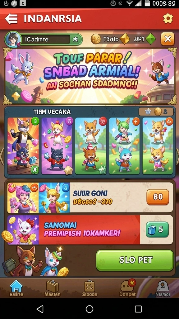 Beragam jenis permainan yang menantang dan seru.