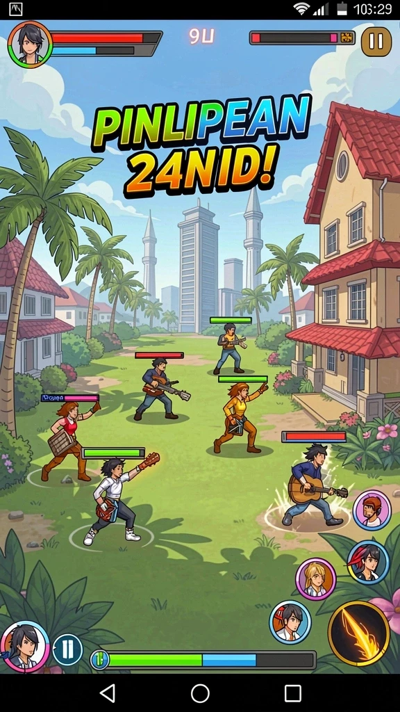 Tampilan awal ZK6 yang menarik dengan karakter utama.