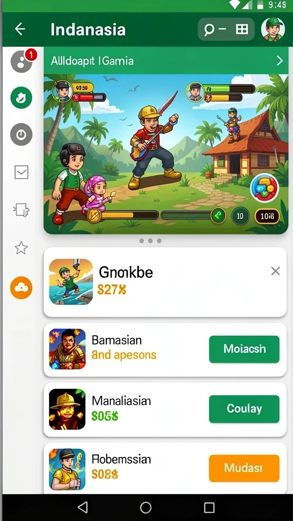 Tampilan utama ZONA66 yang menarik dan ramah pengguna.